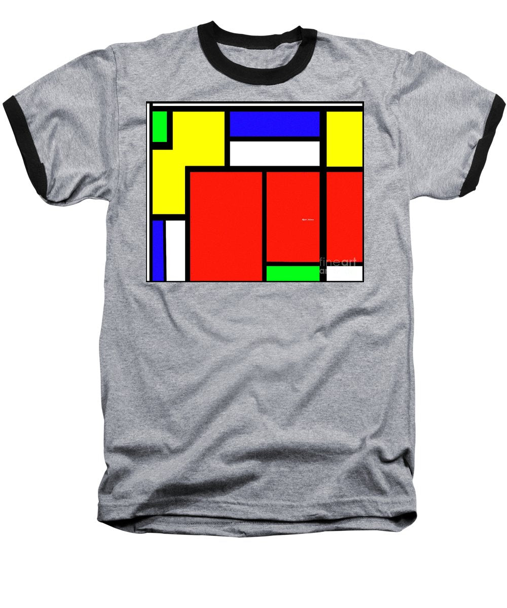 Celebrating Mondrian - Baseball T-Shirt