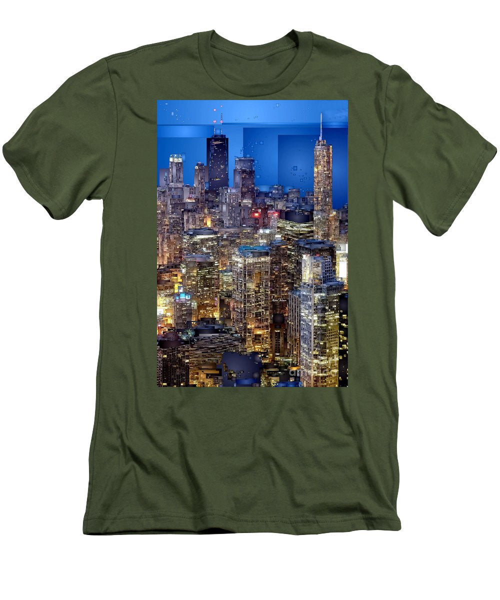 T-shirt pour homme (coupe ajustée) - Chicago, Illinois