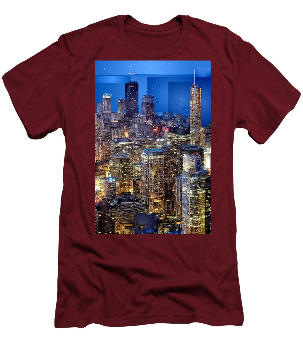 T-shirt pour homme (coupe ajustée) - Chicago, Illinois