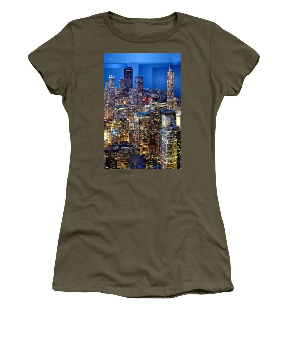 T-shirt pour femme (coupe junior) - Chicago, Illinois