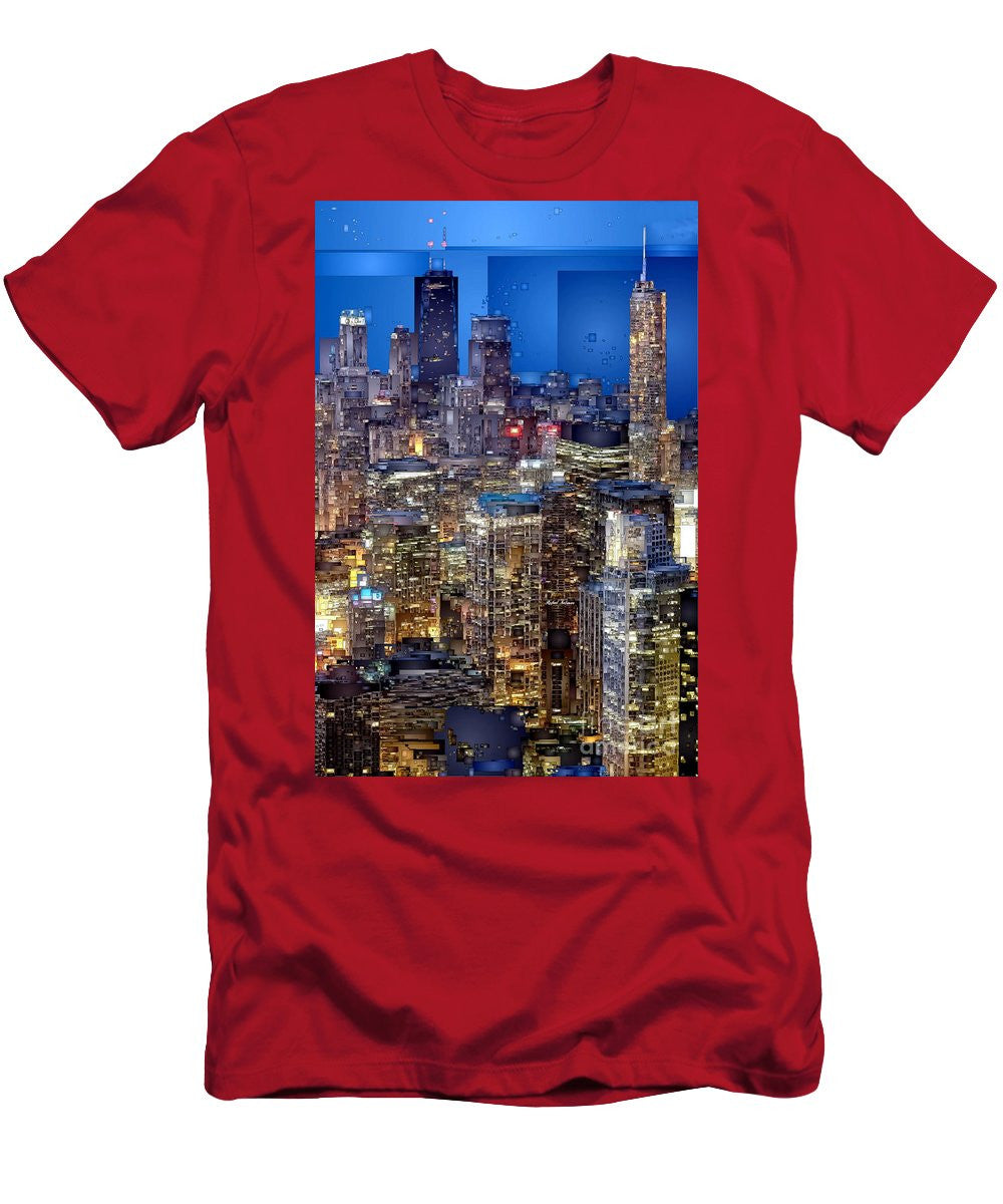 T-shirt pour homme (coupe ajustée) - Chicago, Illinois