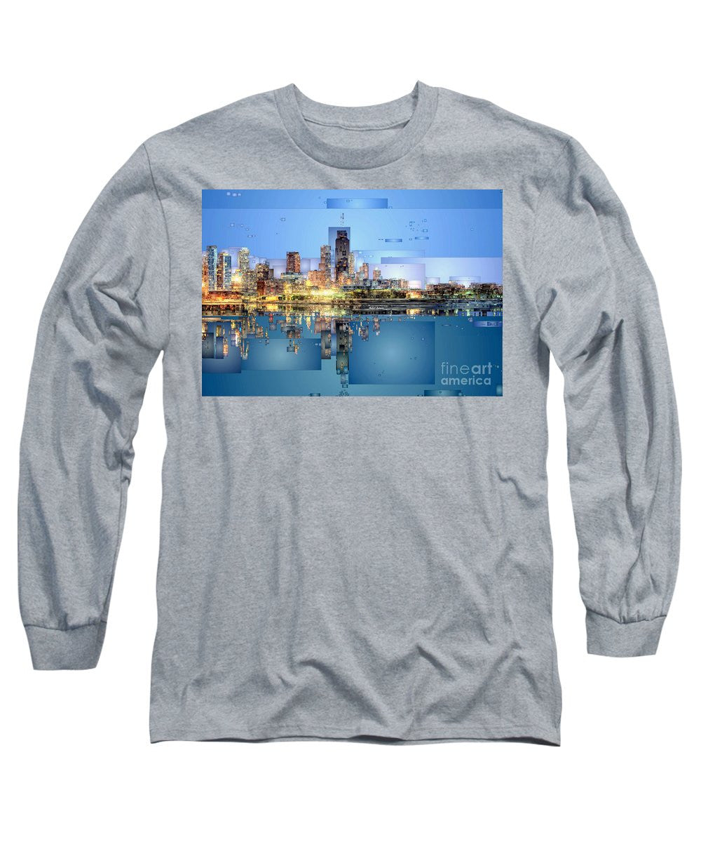 Long Sleeve T-Shirt - Chicago Lake Michigan