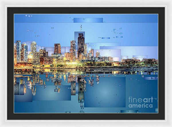 Framed Print - Chicago Lake Michigan