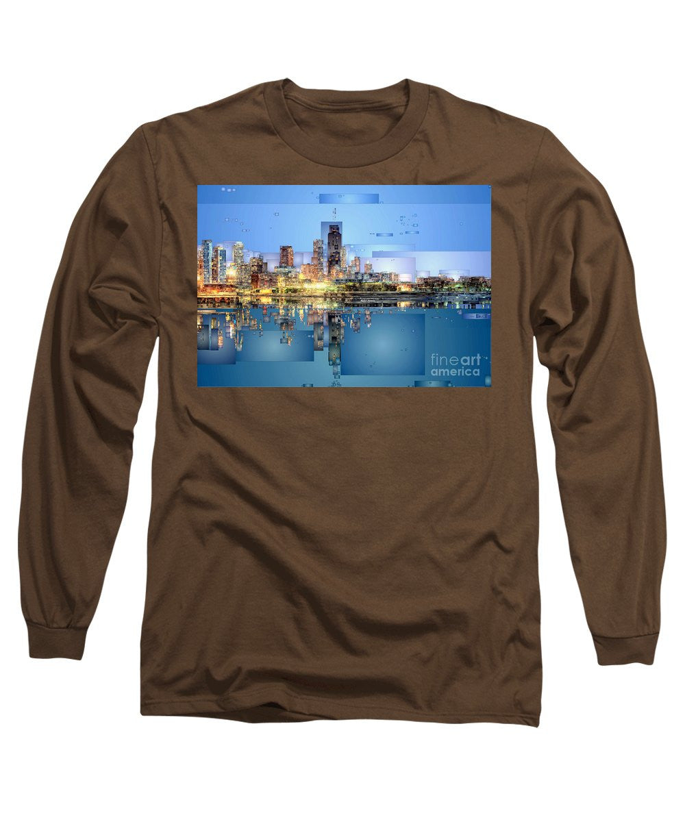 Long Sleeve T-Shirt - Chicago Lake Michigan