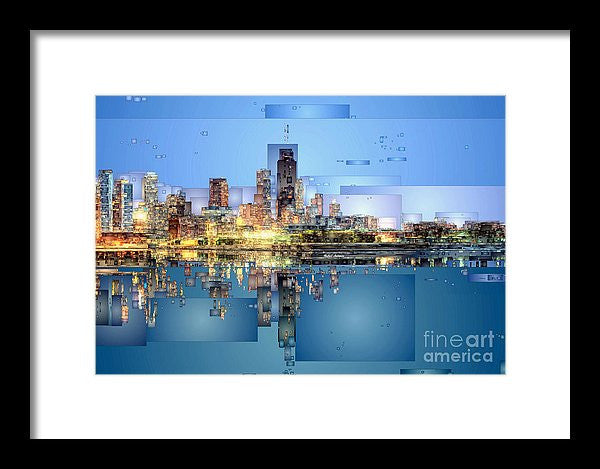 Framed Print - Chicago Lake Michigan