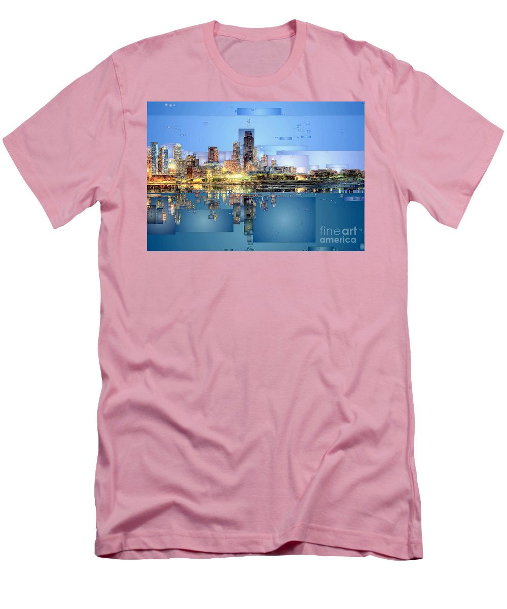 Men's T-Shirt (Slim Fit) - Chicago Lake Michigan