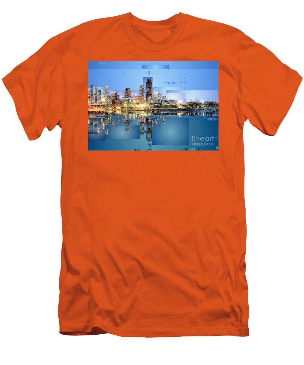 Men's T-Shirt (Slim Fit) - Chicago Lake Michigan