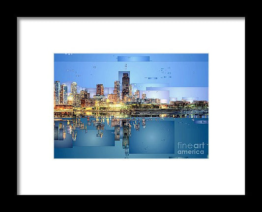 Framed Print - Chicago Lake Michigan