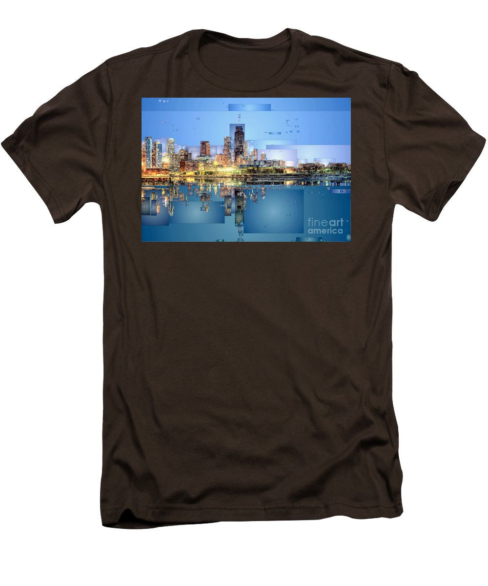 Men's T-Shirt (Slim Fit) - Chicago Lake Michigan