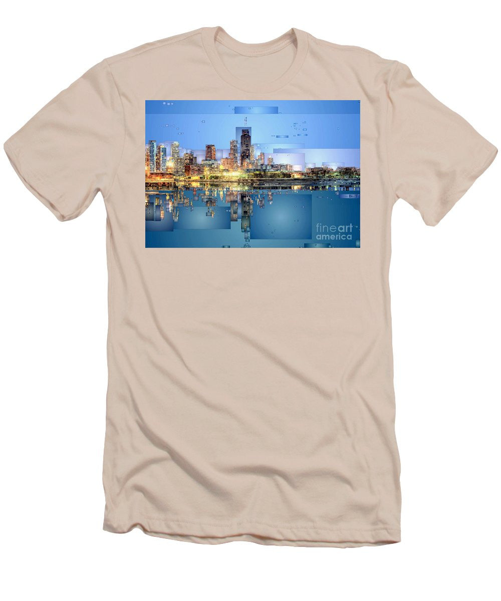 Men's T-Shirt (Slim Fit) - Chicago Lake Michigan