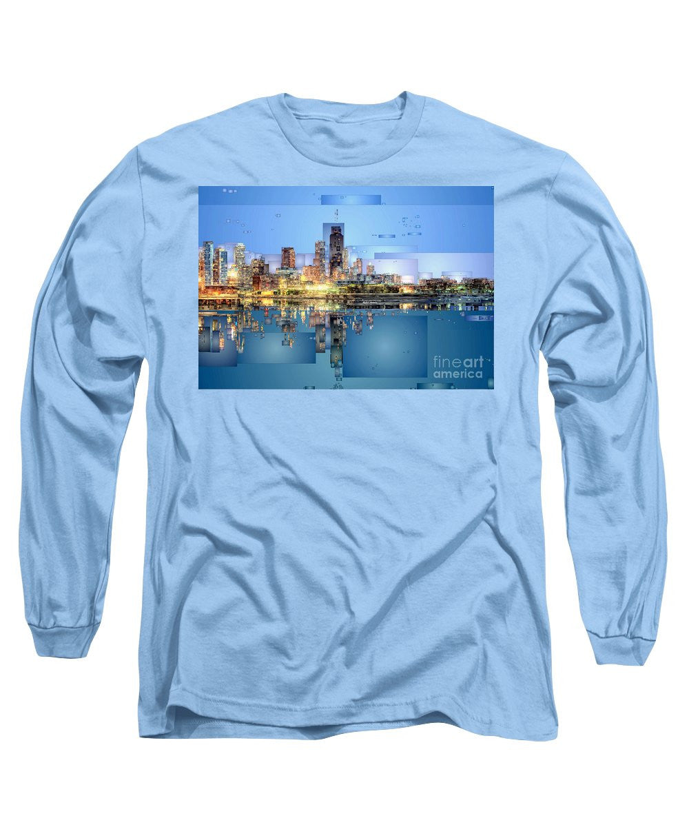 Long Sleeve T-Shirt - Chicago Lake Michigan