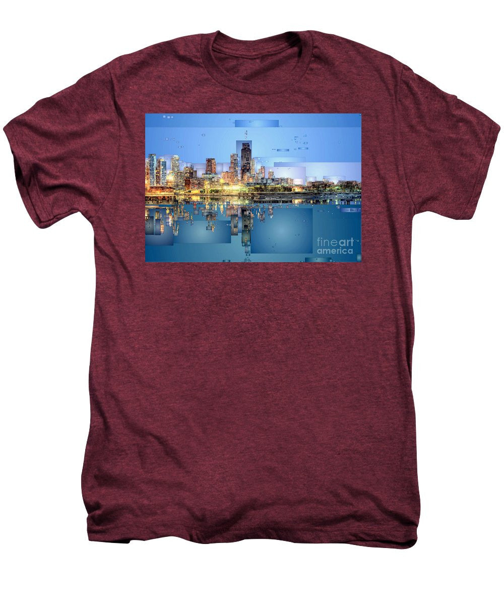 Men's Premium T-Shirt - Chicago Lake Michigan