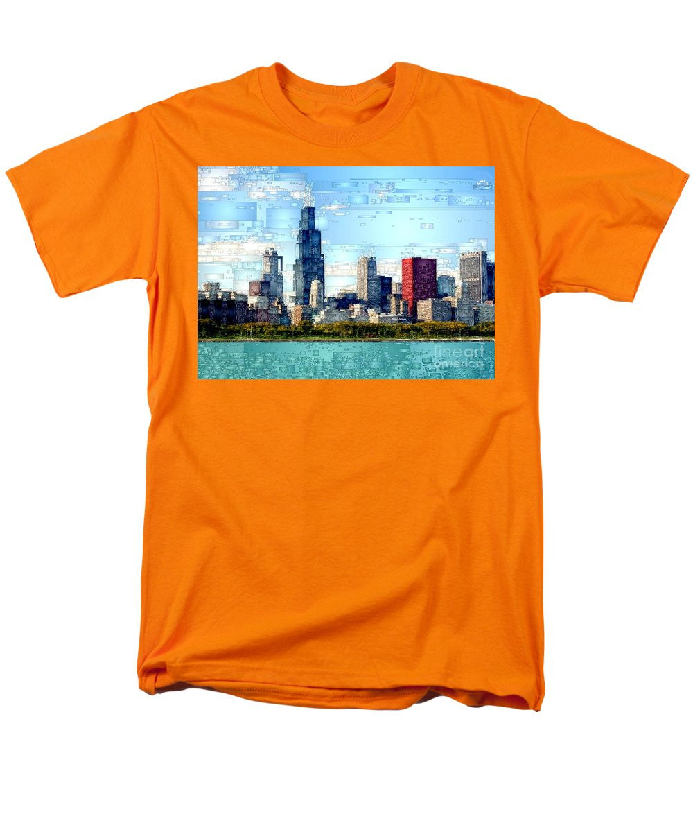 T-shirt pour homme (coupe standard) - Chicago Skyline