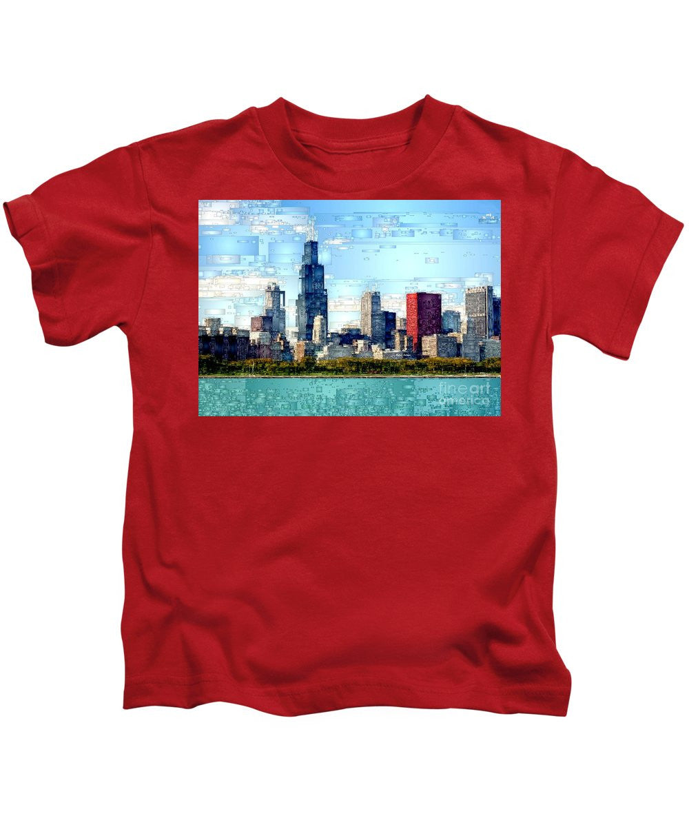 Kids T-Shirt - Chicago Skyline