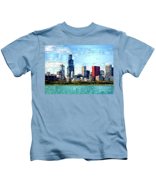 Kids T-Shirt - Chicago Skyline