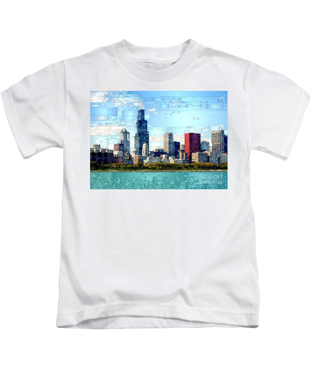 Kids T-Shirt - Chicago Skyline