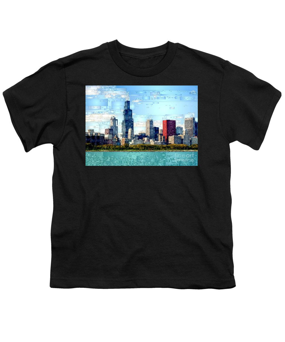 Youth T-Shirt - Chicago Skyline