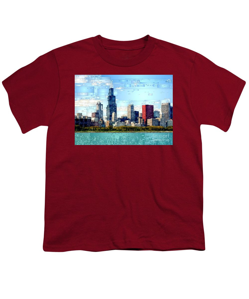 Youth T-Shirt - Chicago Skyline