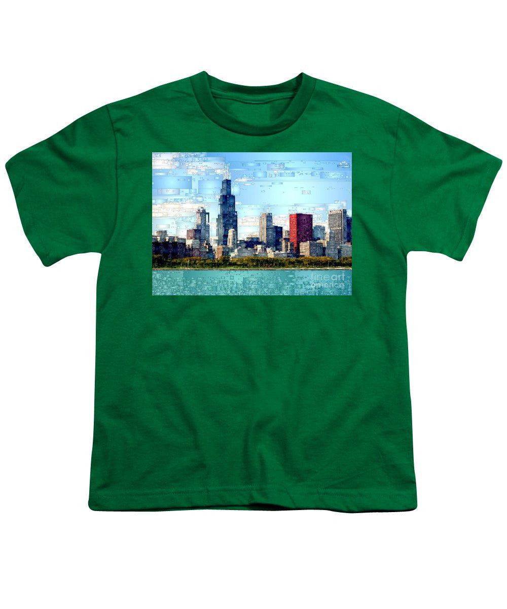 Youth T-Shirt - Chicago Skyline