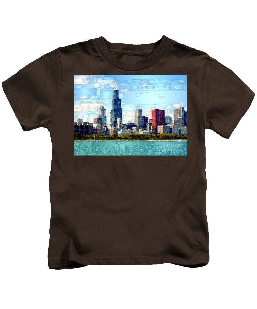 Kids T-Shirt - Chicago Skyline