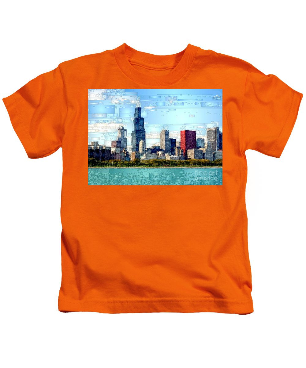 Kids T-Shirt - Chicago Skyline