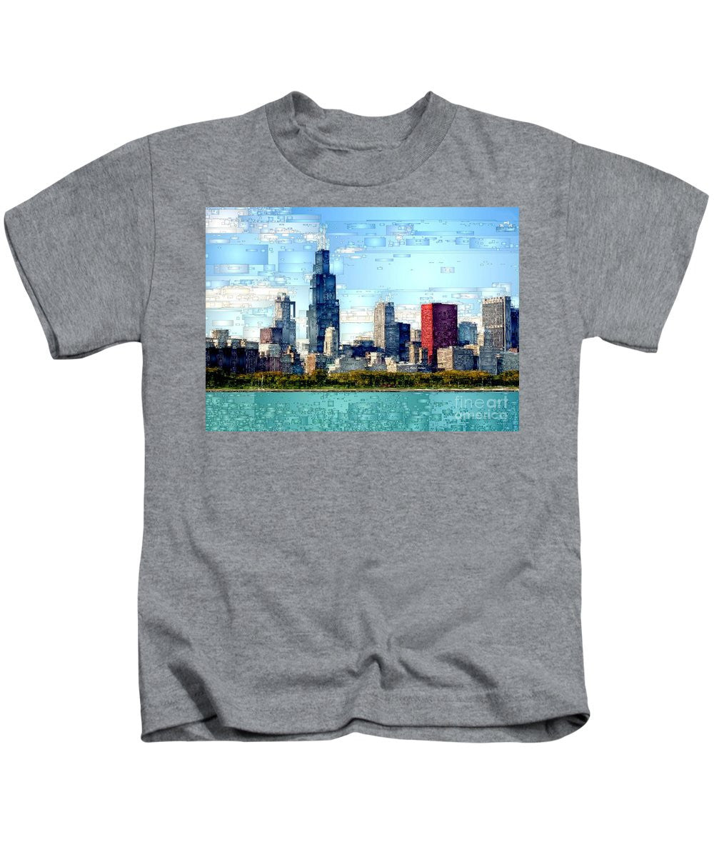 Kids T-Shirt - Chicago Skyline