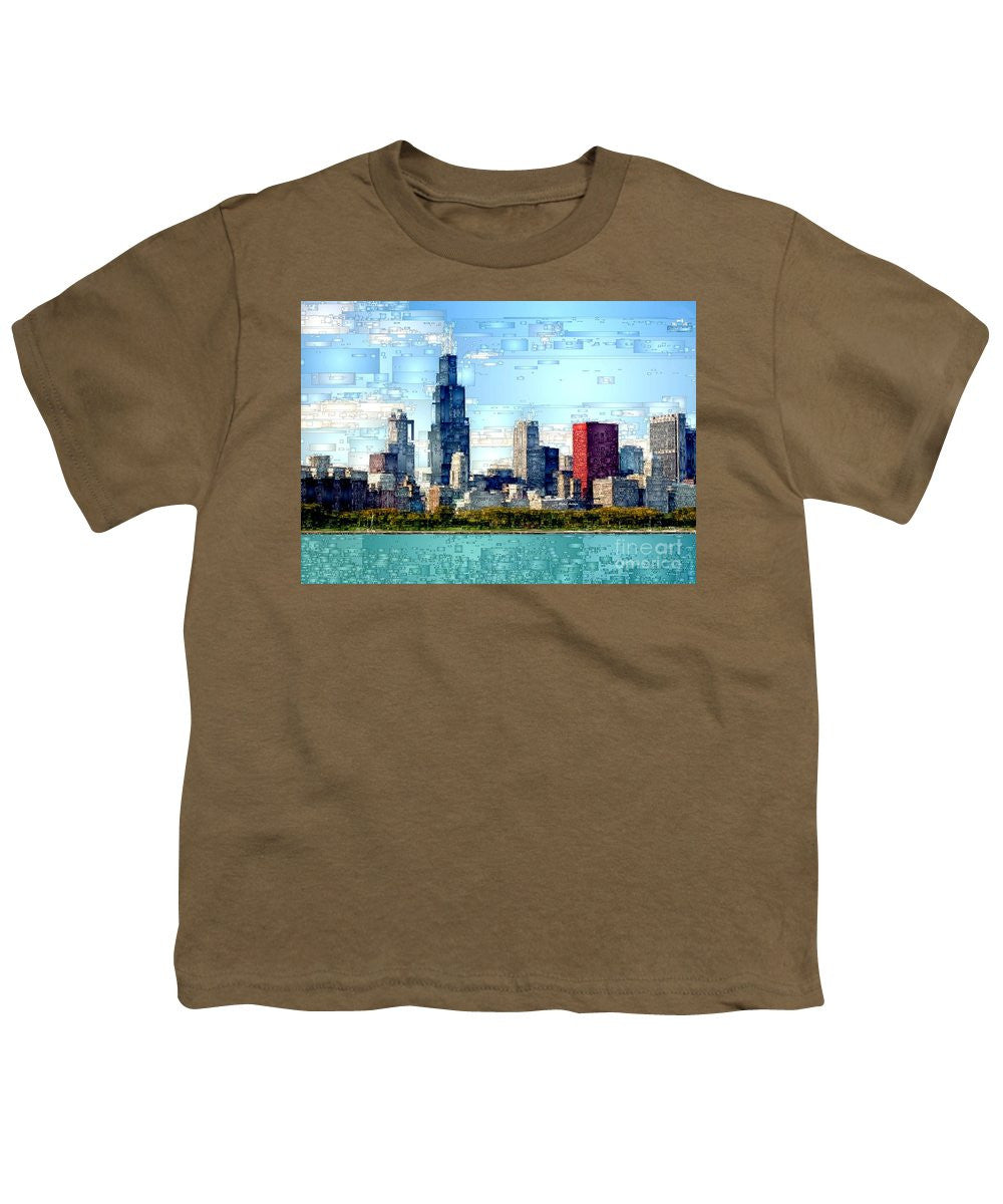 Youth T-Shirt - Chicago Skyline