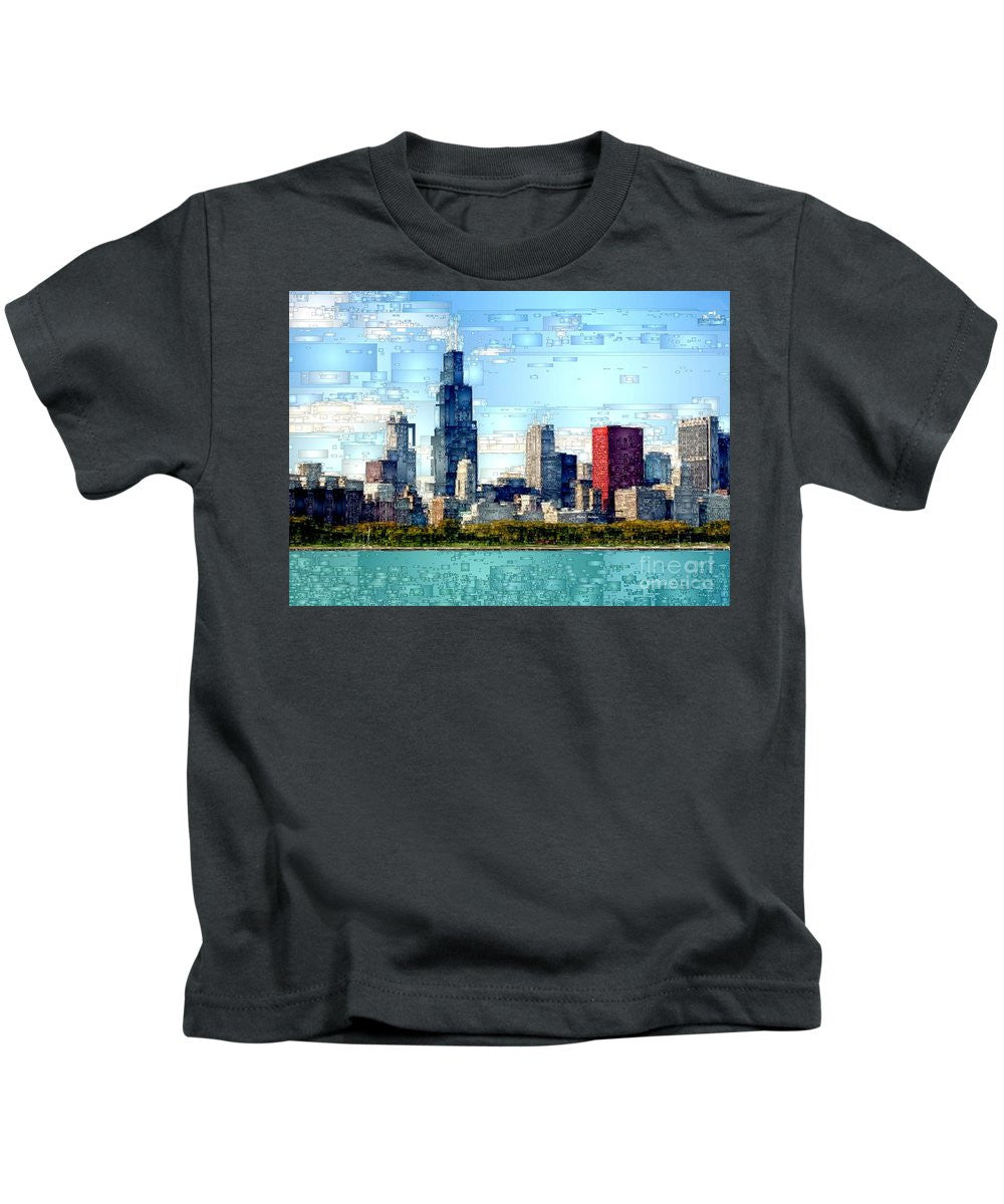 Kids T-Shirt - Chicago Skyline