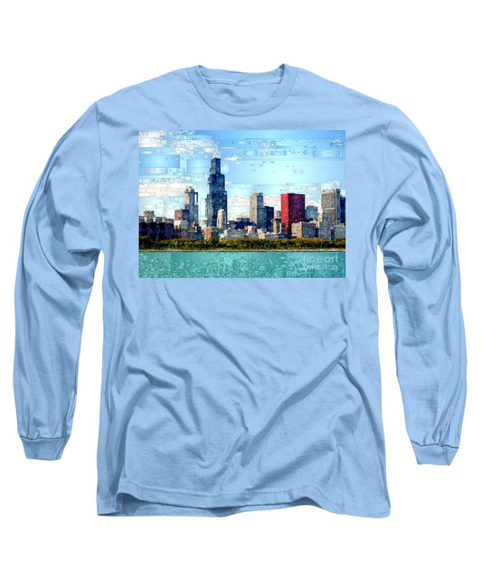 Long Sleeve T-Shirt - Chicago Skyline