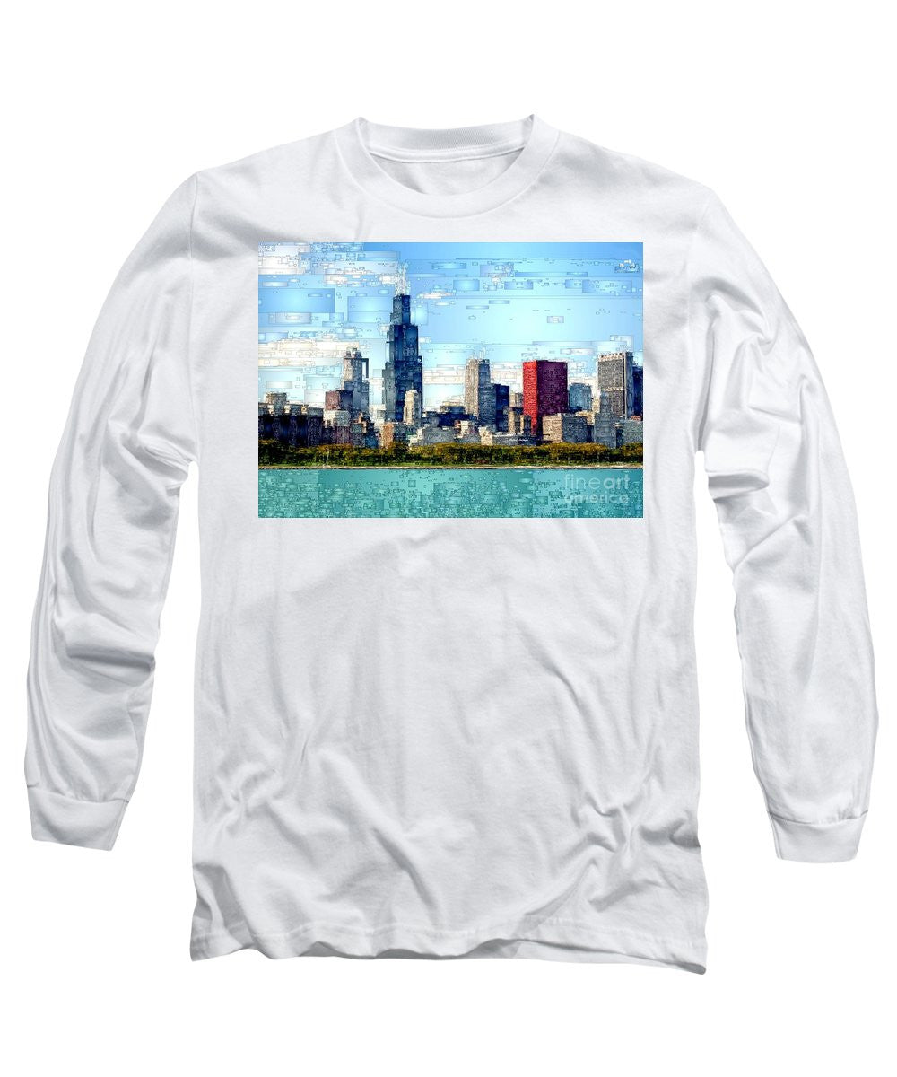 Long Sleeve T-Shirt - Chicago Skyline