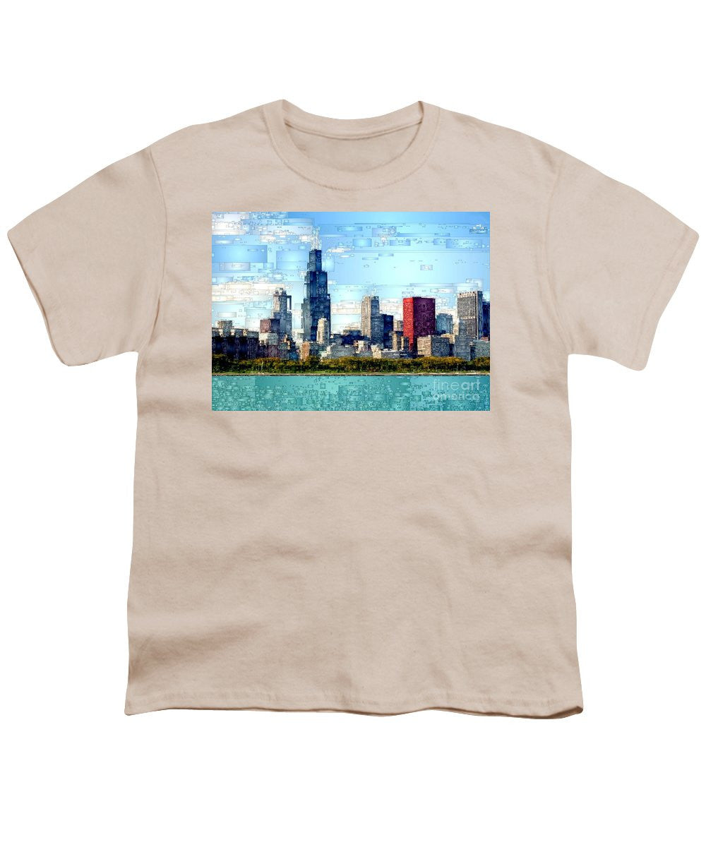 Youth T-Shirt - Chicago Skyline