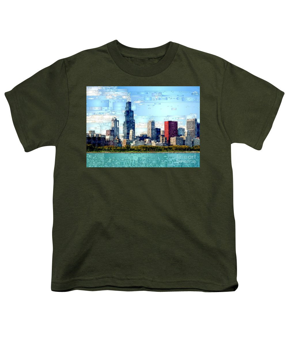 Youth T-Shirt - Chicago Skyline