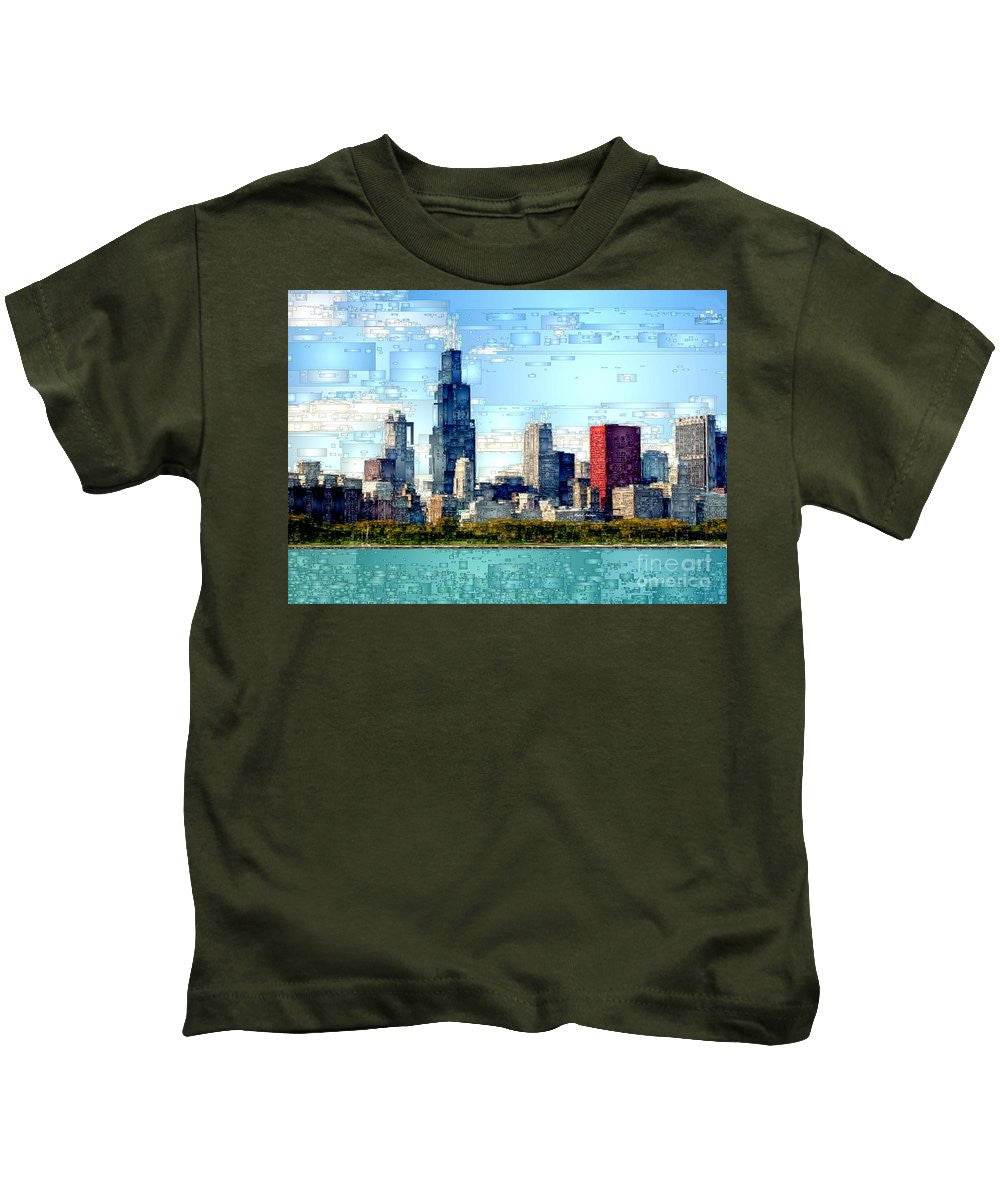 Kids T-Shirt - Chicago Skyline