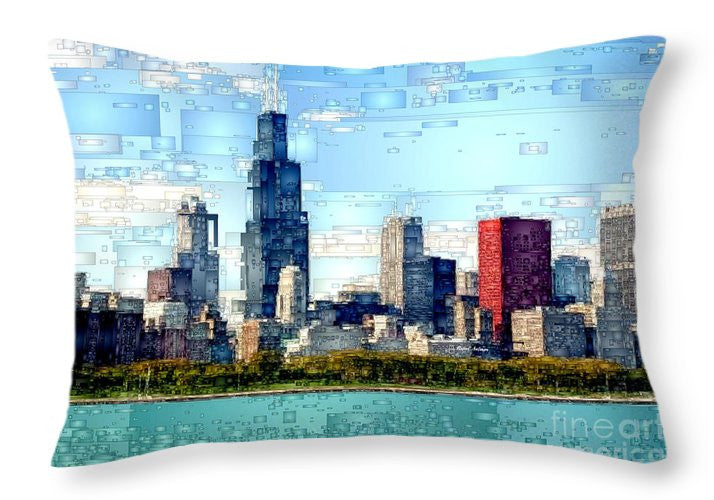 Throw Pillow - Chicago Skyline