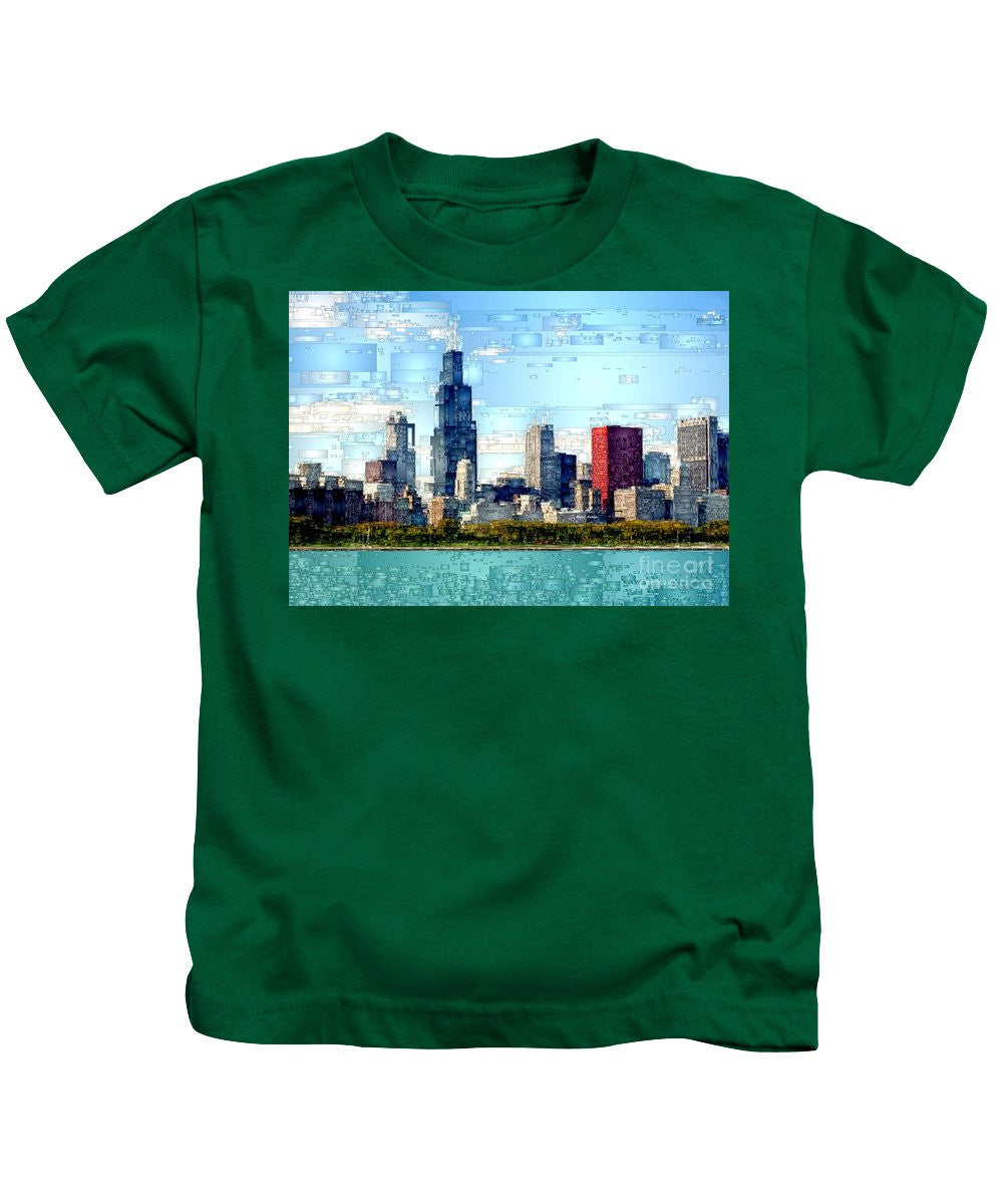 Kids T-Shirt - Chicago Skyline