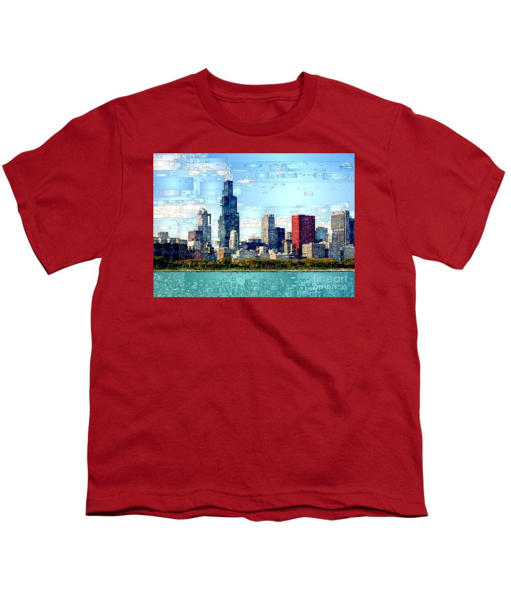 Youth T-Shirt - Chicago Skyline