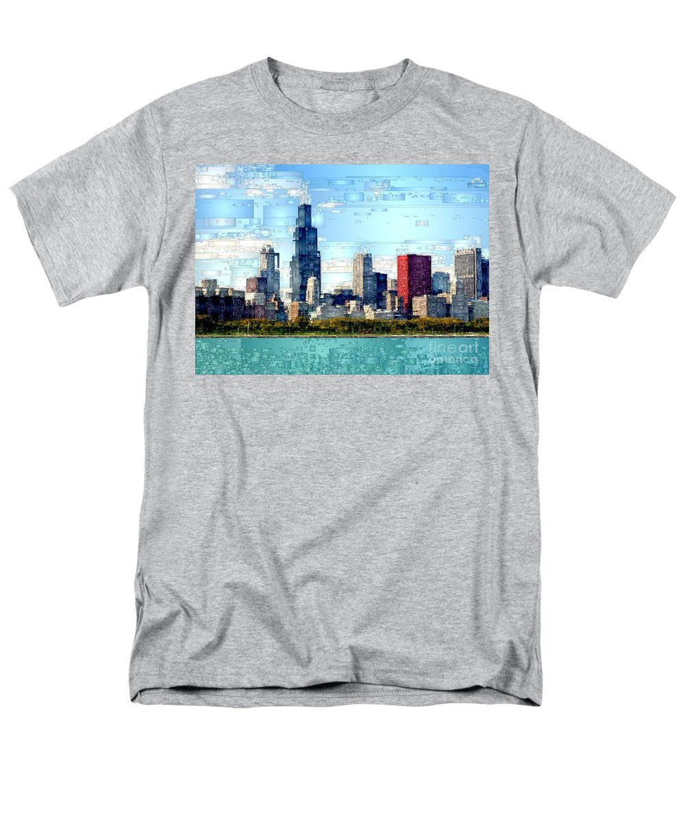 T-shirt pour homme (coupe standard) - Chicago Skyline