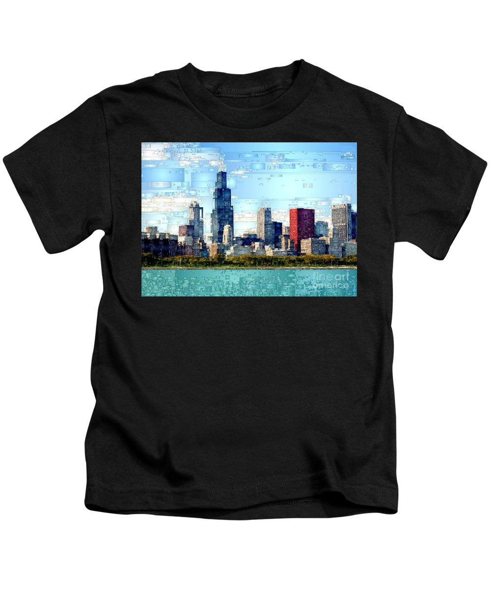 Kids T-Shirt - Chicago Skyline