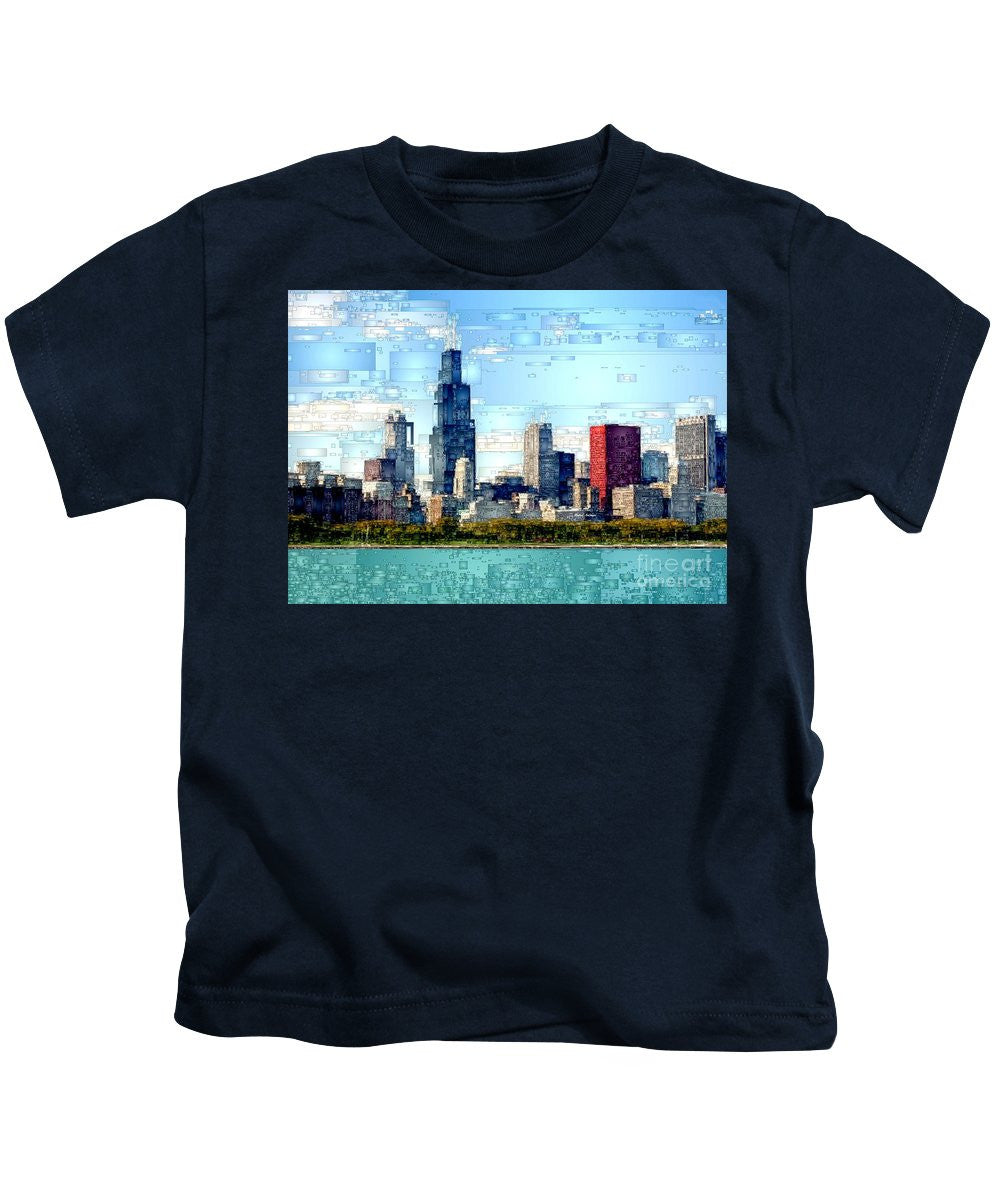 Kids T-Shirt - Chicago Skyline