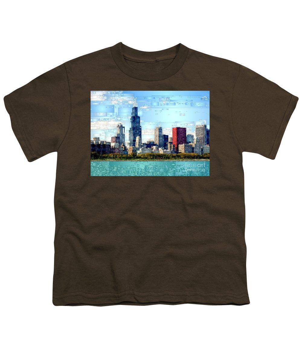 Youth T-Shirt - Chicago Skyline