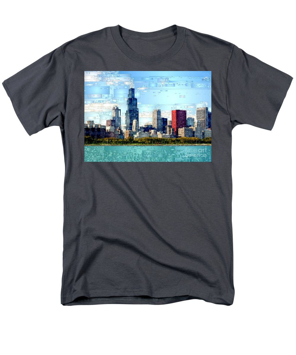 T-shirt pour homme (coupe standard) - Chicago Skyline