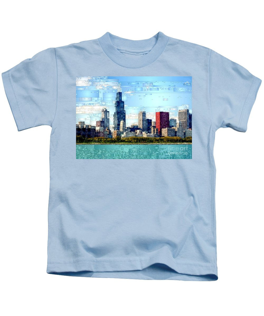 Kids T-Shirt - Chicago Skyline