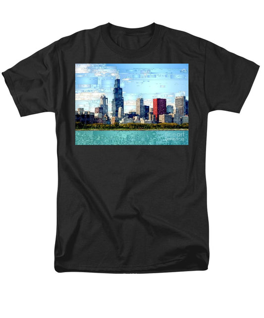 T-shirt pour homme (coupe standard) - Chicago Skyline