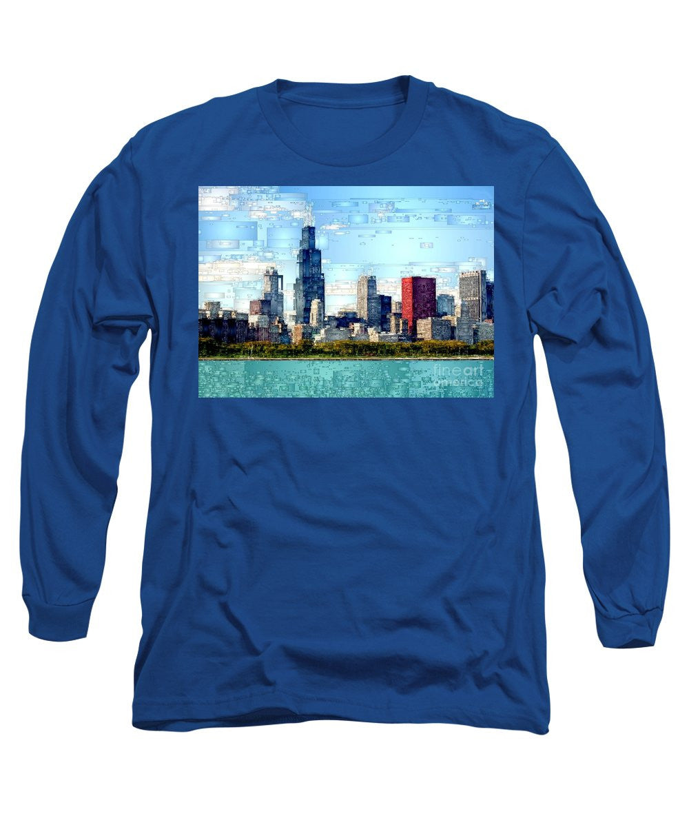 Long Sleeve T-Shirt - Chicago Skyline