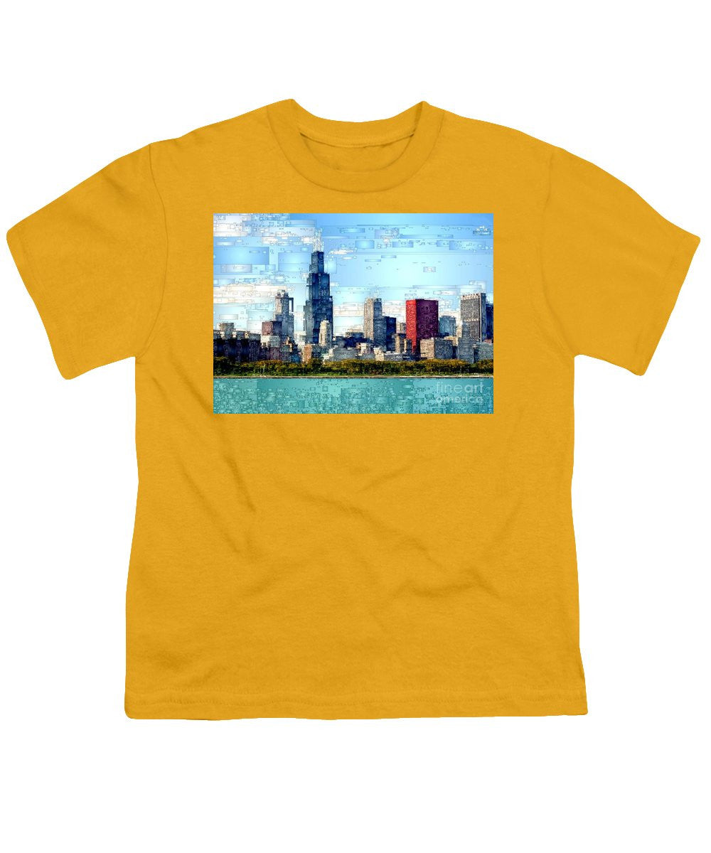 Youth T-Shirt - Chicago Skyline