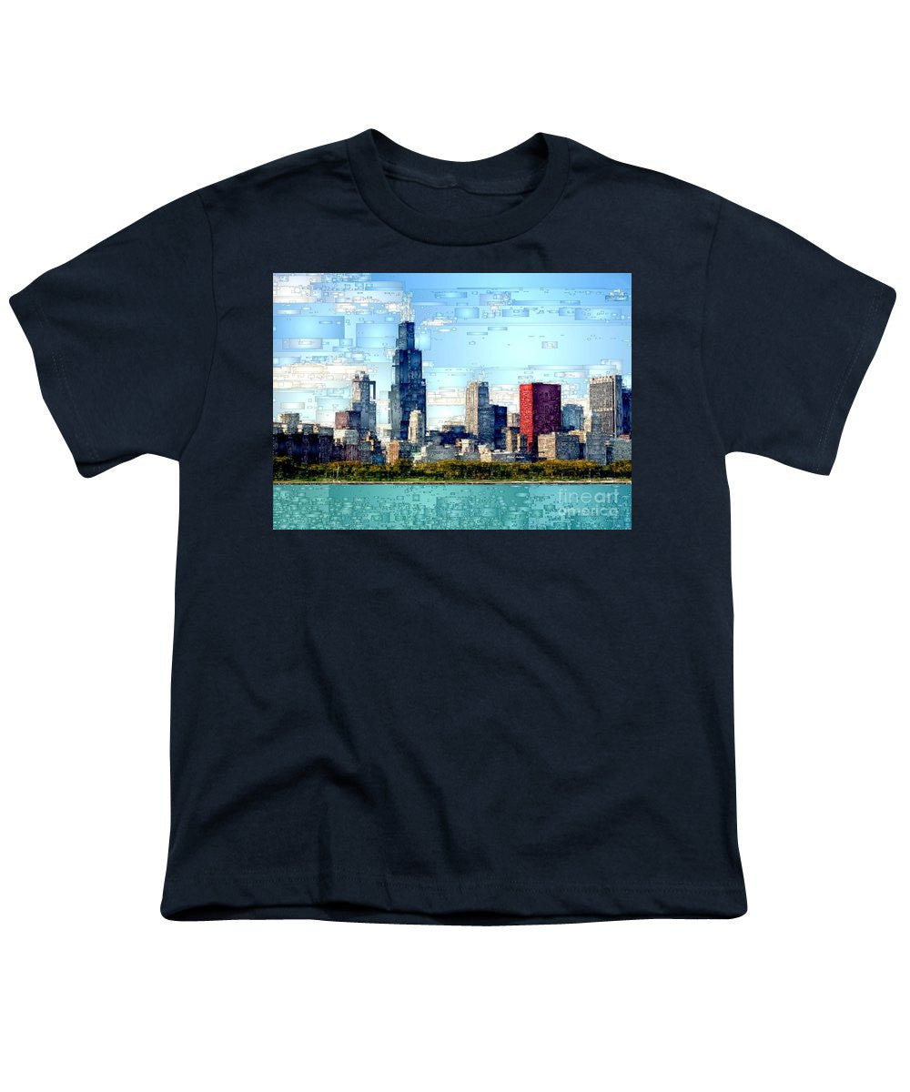 Youth T-Shirt - Chicago Skyline