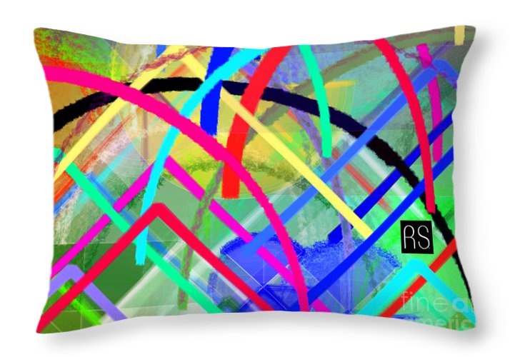 Children playing in the Rain - Throw Pillow