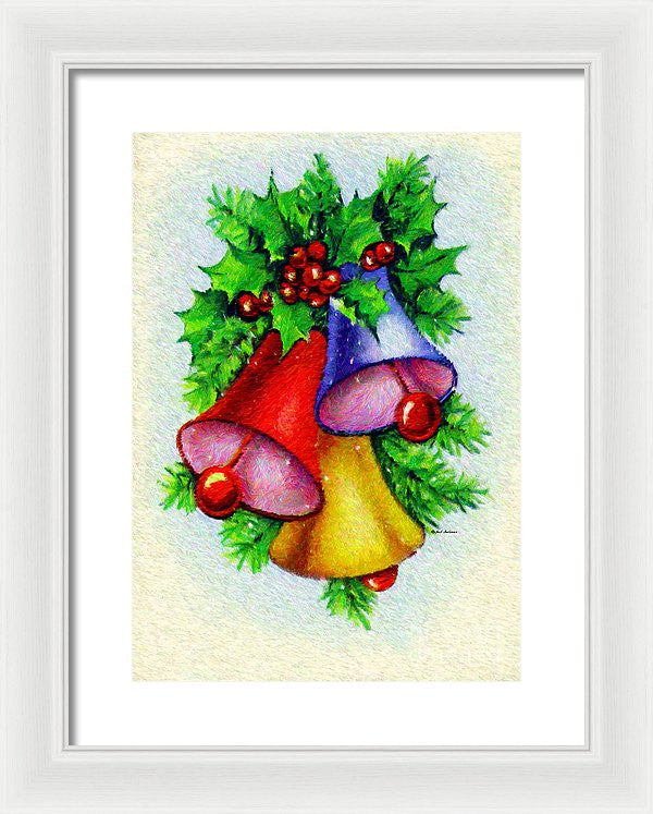 Framed Print - Christmas Bells