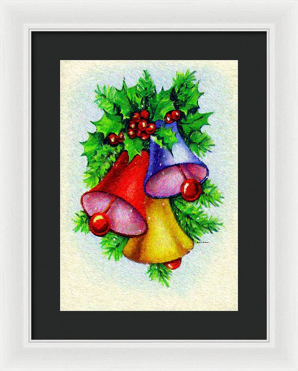 Framed Print - Christmas Bells