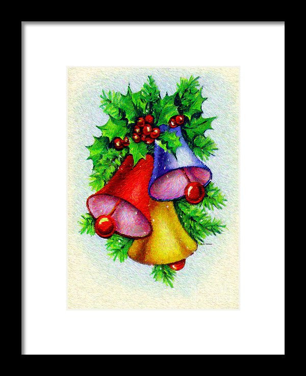 Framed Print - Christmas Bells